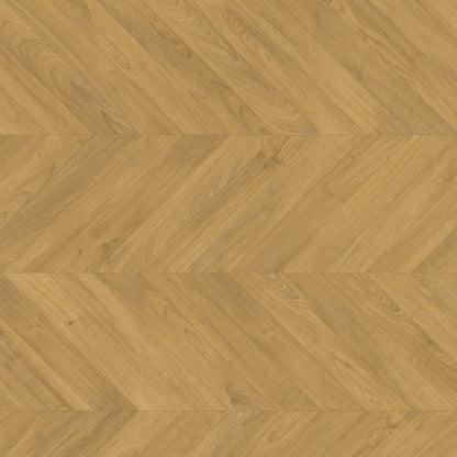 Pavimento in Laminato IMPRESSIVE PATTERNS ROVERE SPINA NATURALE QUICK-STEP posa geometrica, impermeabilità totale, resistenza ai graffi e compatibilità con riscaldamento a pavimento