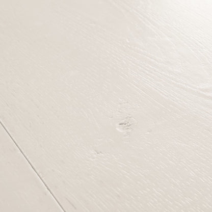 Pavimento in Laminato CAPTURE ROVERE TINTO BIANCO QUICK-STEP con tecnologia Scratch Guard, 100% impermeabile, posa Uniclic