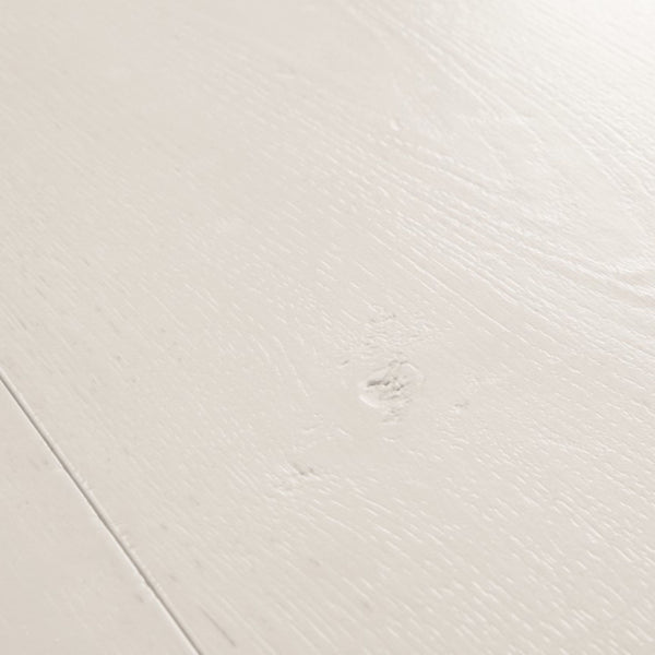 Pavimento in Laminato CAPTURE ROVERE TINTO BIANCO QUICK-STEP con tecnologia Scratch Guard, 100% impermeabile, posa Uniclic