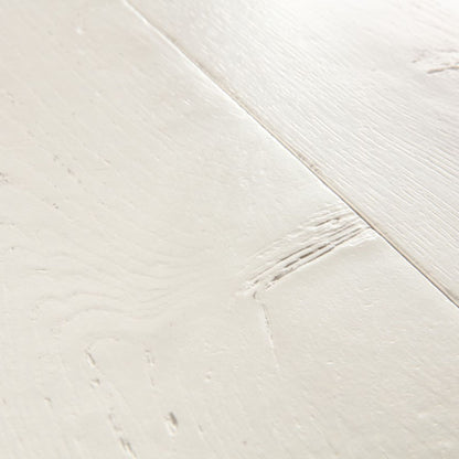 Pavimento in Laminato CAPTURE ROVERE TINTO BIANCO QUICK-STEP con tecnologia Scratch Guard, 100% impermeabile, posa Uniclic