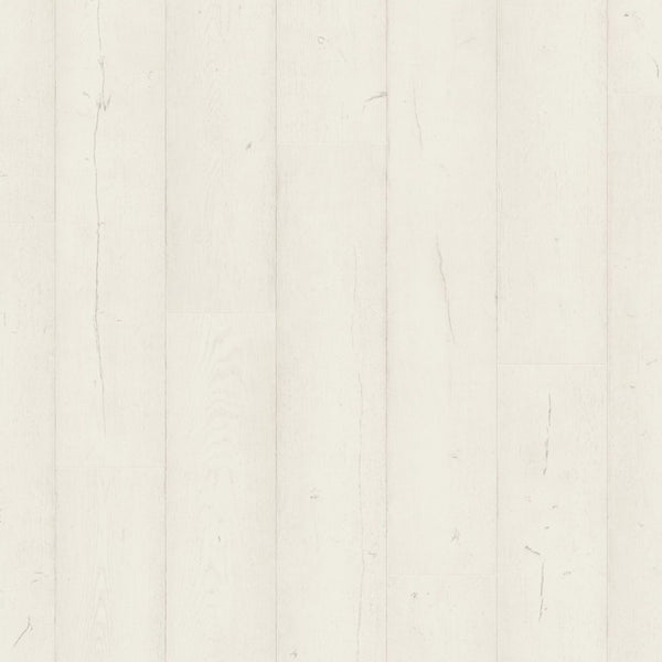 Pavimento in Laminato CAPTURE ROVERE TINTO BIANCO QUICK-STEP con tecnologia Scratch Guard, 100% impermeabile, posa Uniclic