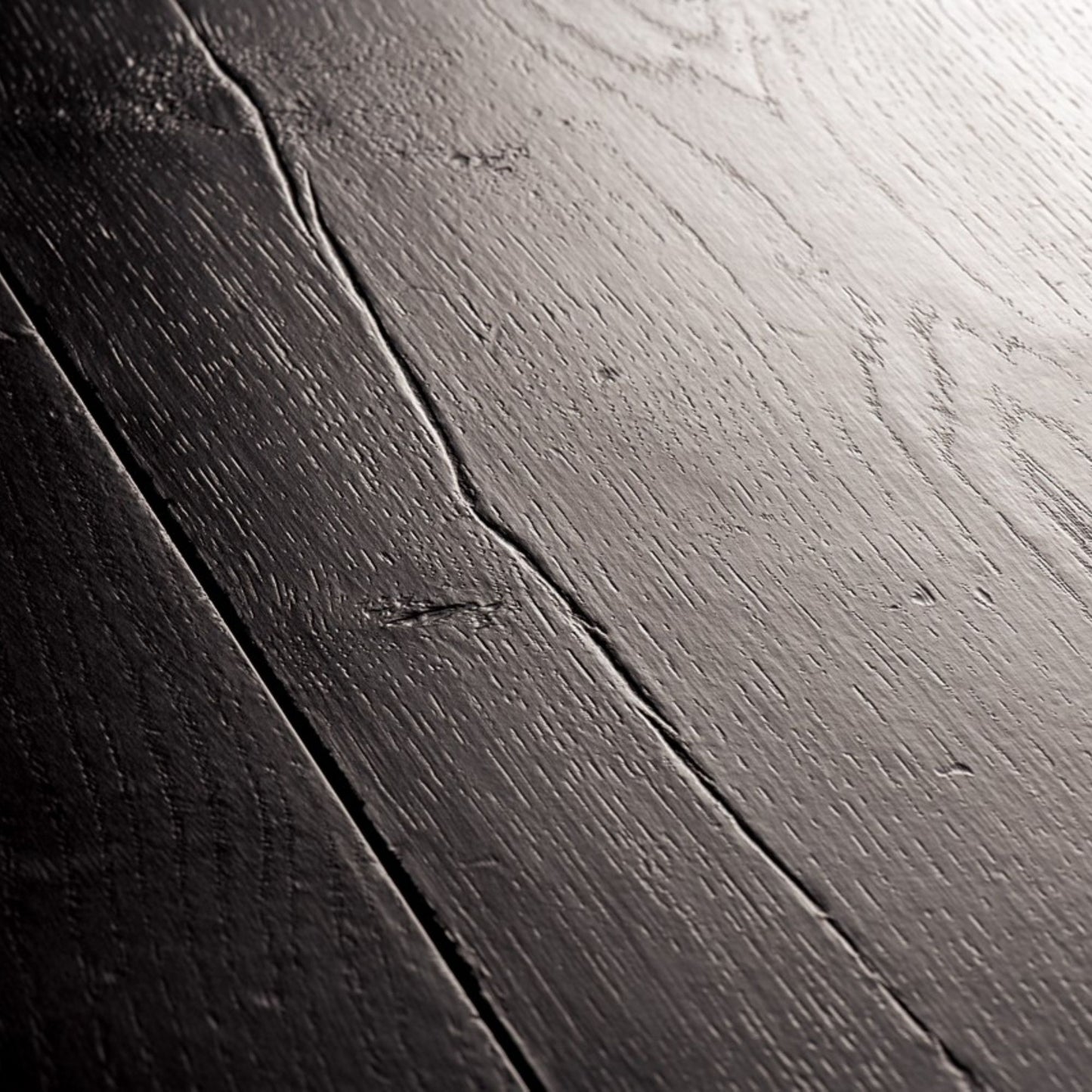 Pavimento in Laminato CAPTURE ROVERE TINTO NERO QUICK-STEP impermeabile, resistente ai graffi e compatibile con riscaldamento a pavimento