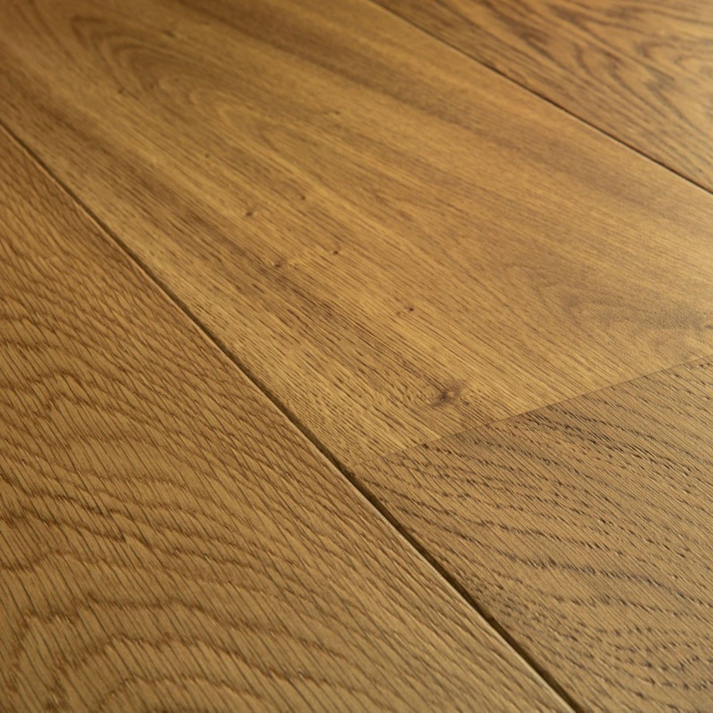 Pavimento in PARQUET CASCADA ROVERE TOFFEE EXTRA OPACO QUICK-STEP doghe larghe effetto legno pavimento impermeabile