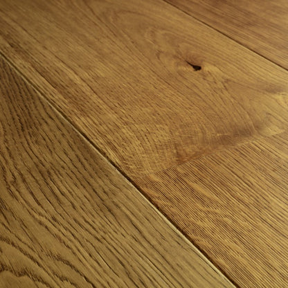 Pavimento in PARQUET CASCADA ROVERE TOFFEE EXTRA OPACO QUICK-STEP doghe larghe effetto legno pavimento impermeabile