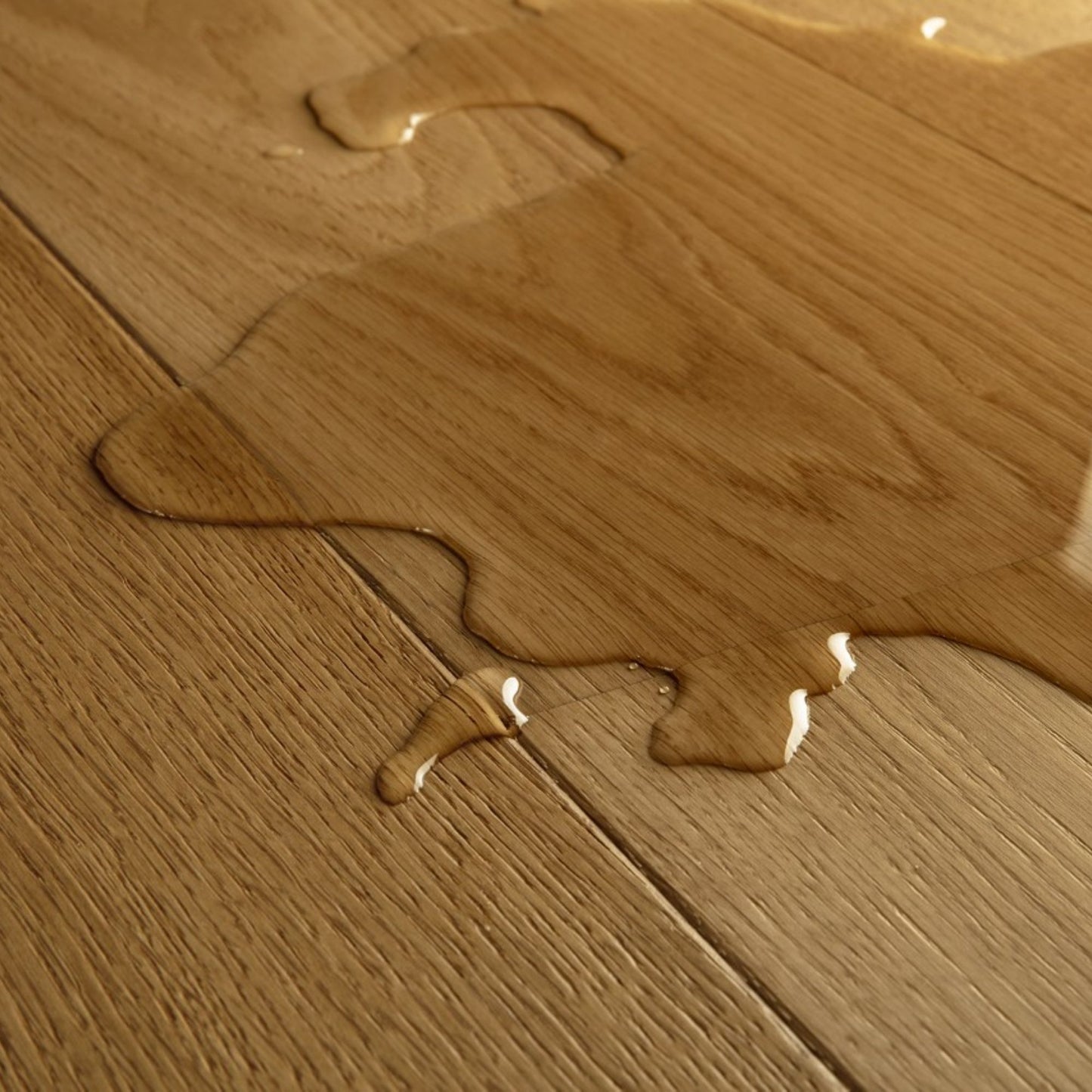 Pavimento in PARQUET CASCADA ROVERE TOFFEE EXTRA OPACO QUICK-STEP doghe larghe effetto legno pavimento impermeabile