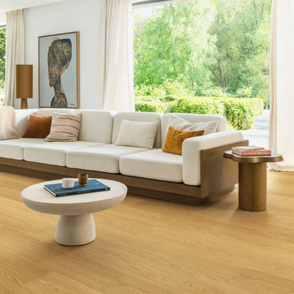 Pavimento in Laminato CAPTURE ROVERE VERNICIATO NATURALE QUICK-STEP impermeabili al 100% con tecnologia Hydroseal e resa estetica effetto legno naturale
