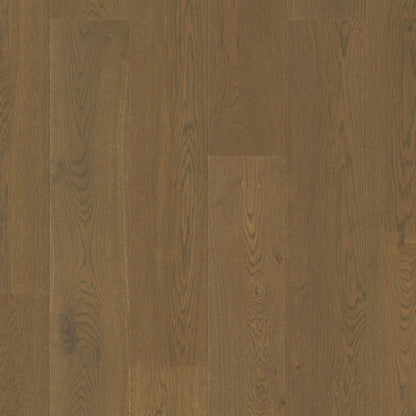 Pavimento in PARQUET CASCADA ROVERE VINTAGE MARRONE EXTRA OPACO QUICK-STEP In ambienti con arredi chiari o pareti neutre, crea contrasto e definizione