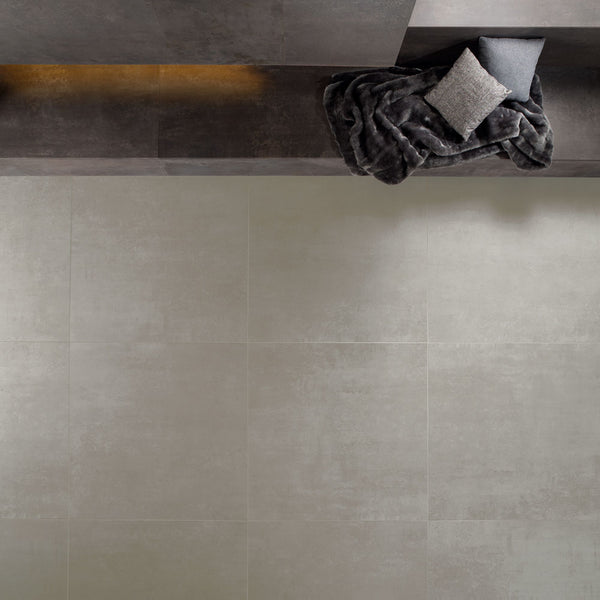 # STEEL Gres effetto acciaio satinato - TAGINA reinterpreta le lamiere metalliche in una chiave innovativa e raffinata
