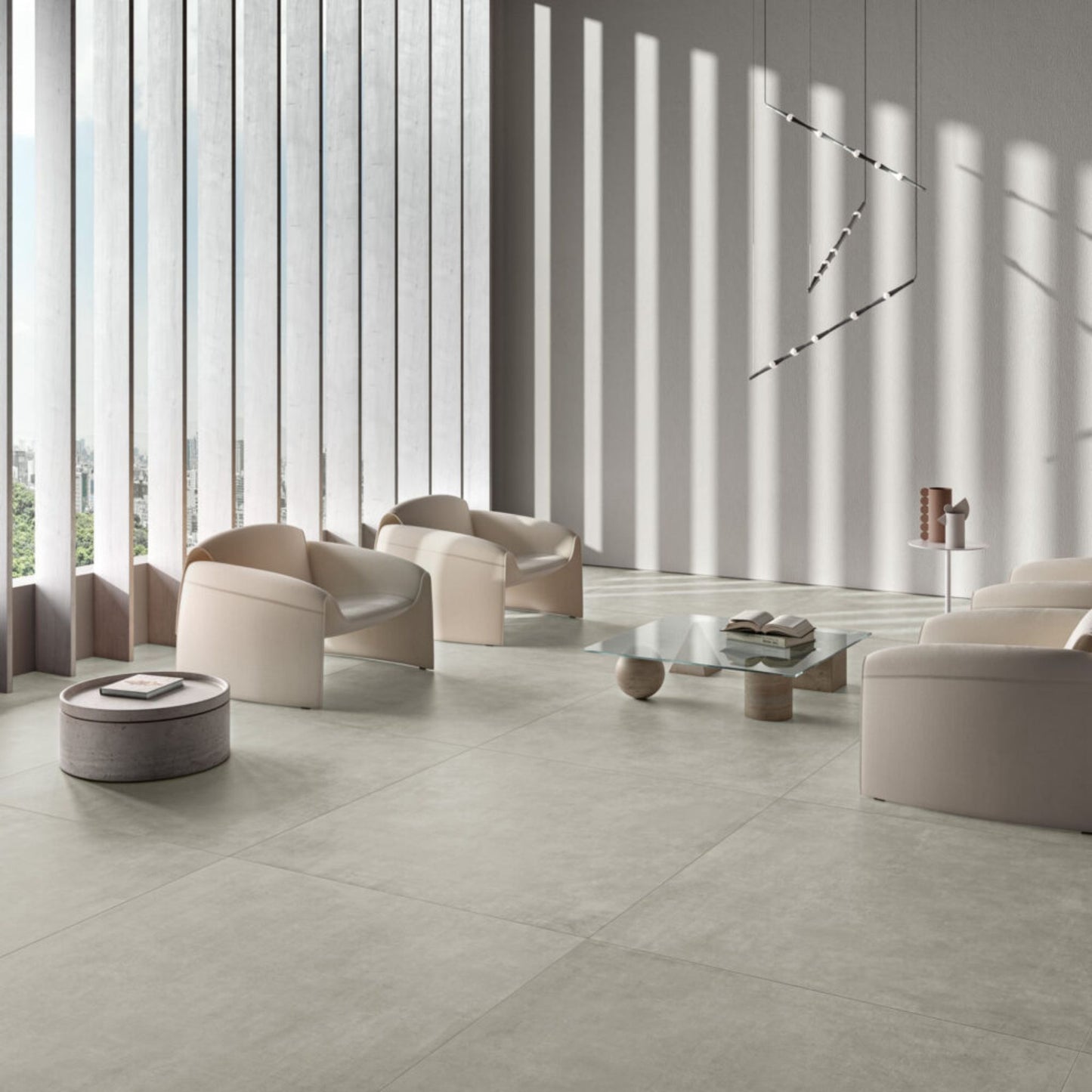 SINTESI FLOW GREY GRES PORCELLANATO 60x60Cm effetto cemento in stile contemporaneo
