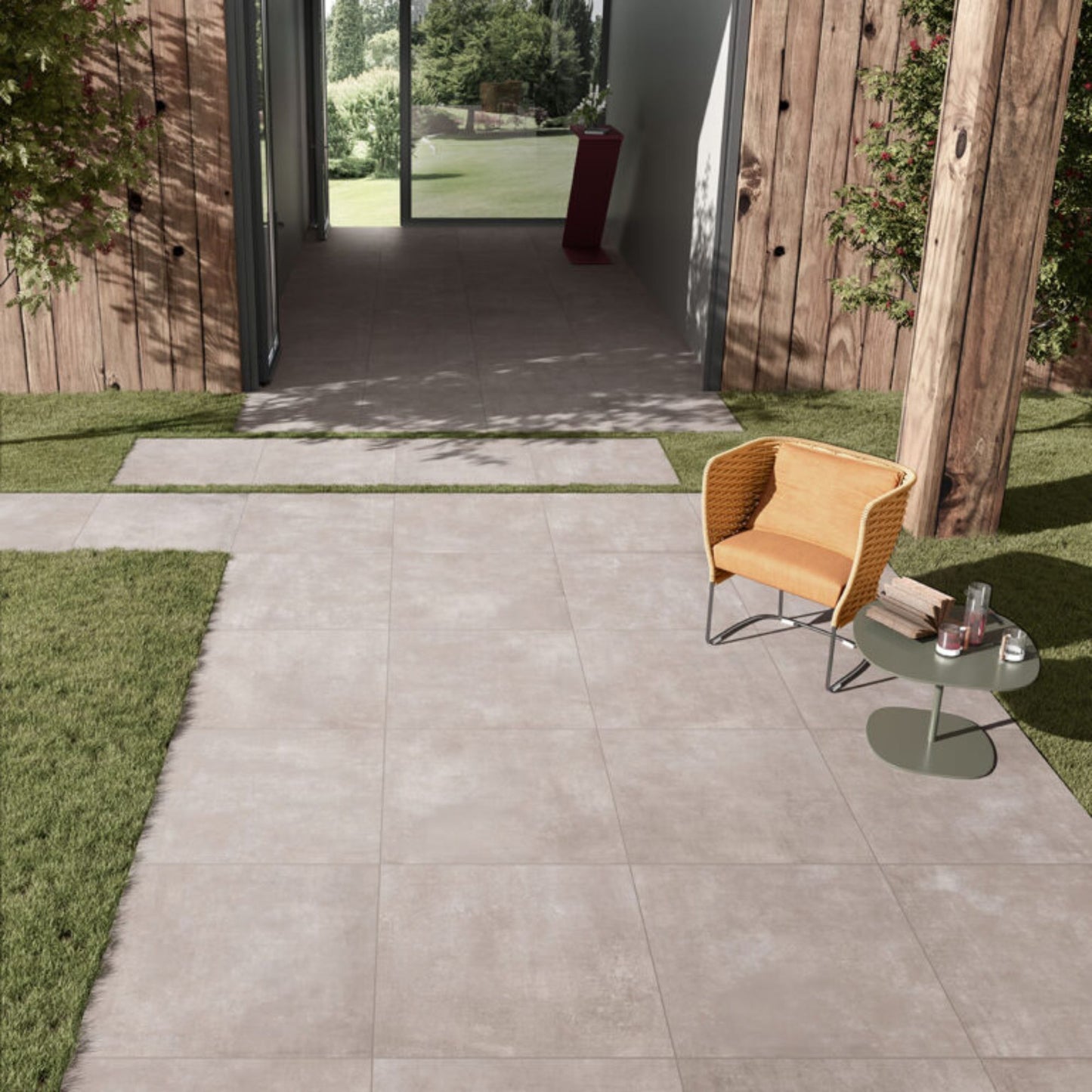 SINTESI FLOW GREY GRES PORCELLANATO 60x60Cm effetto cemento in stile contemporaneo