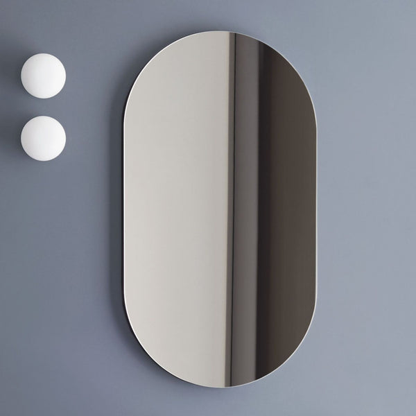 # SPECCHIO BAGNO OVALE OVAL con cornice laccata - CERAMICA CIELO Ideale come elemento singolo sopra il lavabo o in coppia per soluzioni doppie