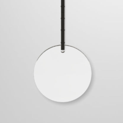 # SPECCHIO BAGNO ROTONDO ø60 con cinta in cuoio  - CERAMICA CIELO monofacciale o bifacciale oggetto d’arredo unico che unisce eleganza e funzionalità