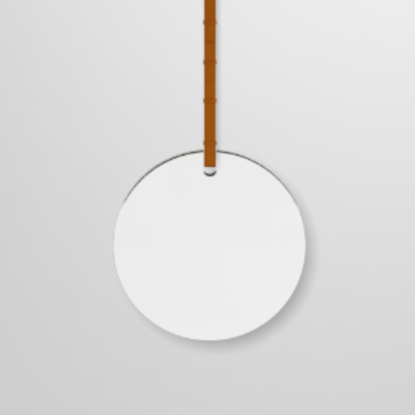 # SPECCHIO BAGNO ROTONDO ø60 con cinta in cuoio  - CERAMICA CIELO monofacciale o bifacciale oggetto d’arredo unico che unisce eleganza e funzionalità