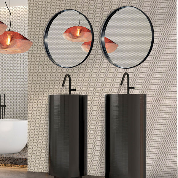 SPECCHIO TONDO TOKYO Ø60Cm o Ø80Cm - CIPÍ Vetro 4 mm con cornice in alluminio extra light