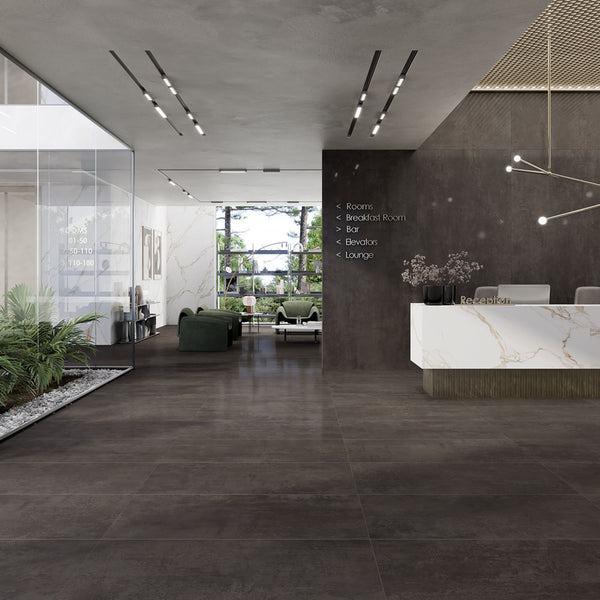 # STEEL Gres effetto acciaio satinato - TAGINA reinterpreta le lamiere metalliche in una chiave innovativa e raffinata