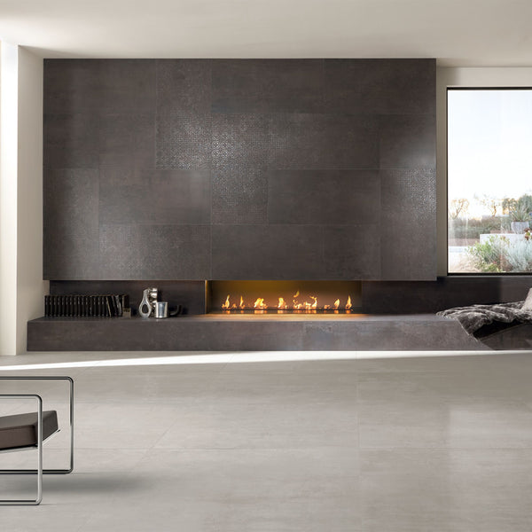 # STEEL Gres effetto acciaio satinato - TAGINA reinterpreta le lamiere metalliche in una chiave innovativa e raffinata