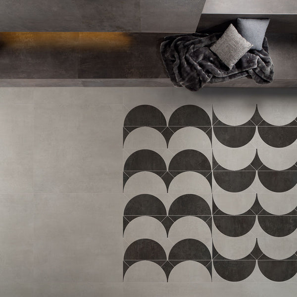 # STEEL Gres effetto acciaio satinato - TAGINA reinterpreta le lamiere metalliche in una chiave innovativa e raffinata