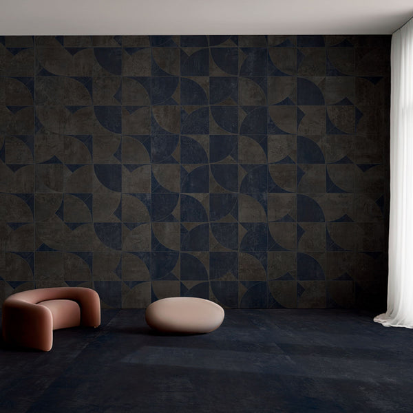 # STEEL Gres effetto acciaio satinato - TAGINA reinterpreta le lamiere metalliche in una chiave innovativa e raffinata