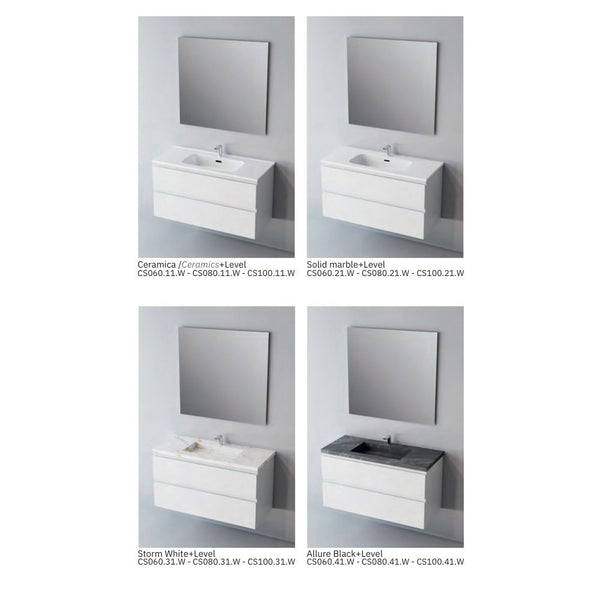 # MOBILE SOSPESO CONTRACT STEP BIANCO 60Cm - NOFER mobile con 2 cassetti