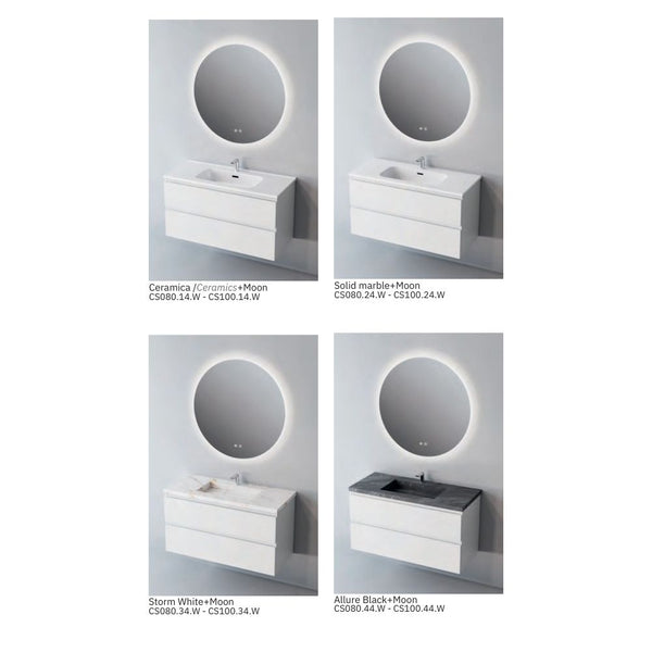 # MOBILE SOSPESO CONTRACT STEP BIANCO 100Cm - NOFER mobile con 2 cassetti