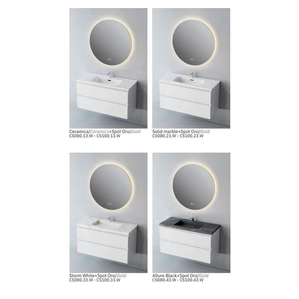 # MOBILE SOSPESO CONTRACT STEP BIANCO 100Cm - NOFER mobile con 2 cassetti