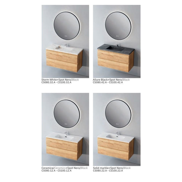 # MOBILE SOSPESO CONTRACT STEP LEGNO LAMINATO SAND 100Cm - NOFER mobile con 2 cassetti