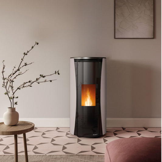 STUFA A PELLET ECOFIRE VIVI 9 Aria Ventilata 9kW A+ PALAZZETTI braciere autopulente e dal sistema di combustione completa