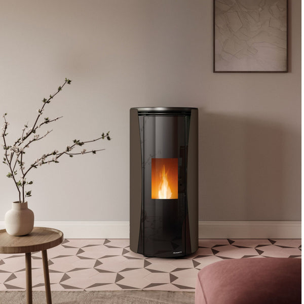 STUFA A PELLET ECOFIRE VIVI 9 Aria Ventilata 9kW A+ PALAZZETTI braciere autopulente e dal sistema di combustione completa
