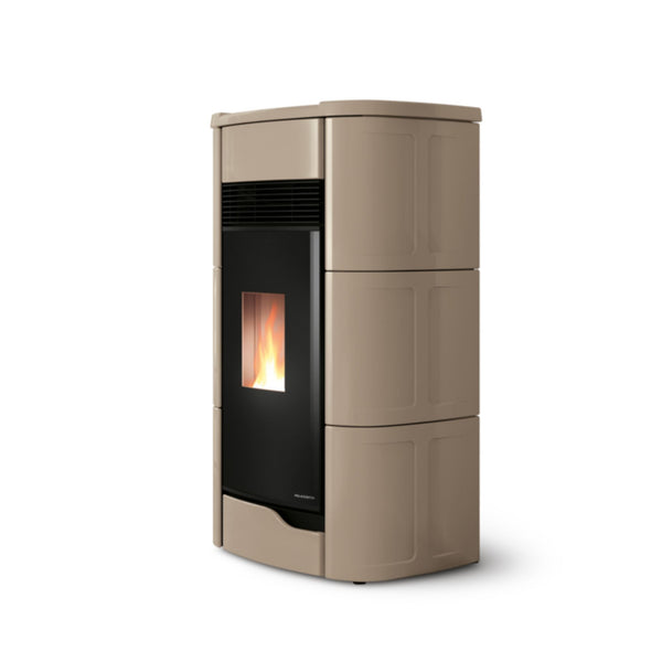 STUFA A PELLET Ecofire Anna 12 Aria 12kW PALAZZETTI ermetica ceramica ventilata zero speed fan braciere ghisa aria calda a+