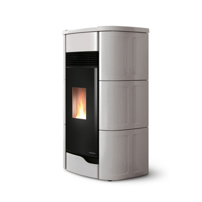 STUFA A PELLET Ecofire Anna 12 Aria 12kW PALAZZETTI ermetica ceramica ventilata zero speed fan braciere ghisa aria calda a+