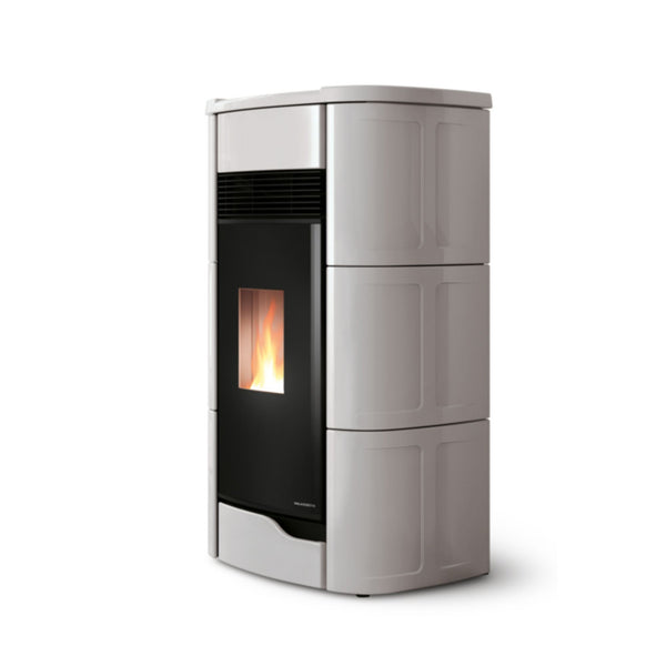 STUFA A PELLET Ecofire Anna 12 Aria 12kW PALAZZETTI ermetica ceramica ventilata zero speed fan braciere ghisa aria calda a+