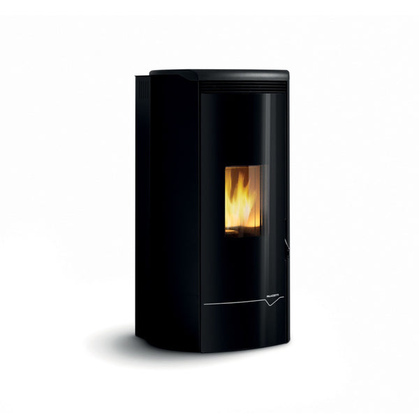 STUFA A PELLET Ecofire Jackie Idro 20 acqua e aria 20kw PALAZZETTI ventilata ermetica top ghisa acciaio autopulente combustione totale acqua aria