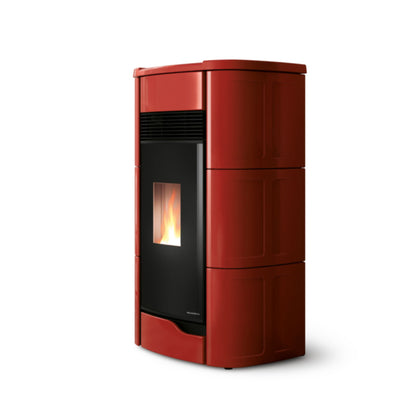 STUFA A PELLET Ecofire Anna 12 Aria 12kW PALAZZETTI ermetica ceramica ventilata zero speed fan braciere ghisa aria calda a+