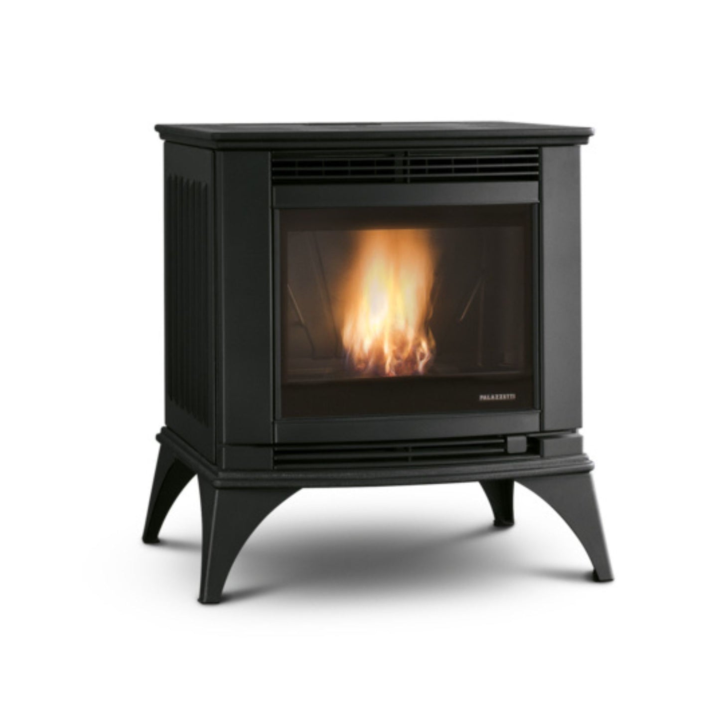 STUFA A PELLET Ecofire CESARE II Aria ventilata 9kW PALAZZETTI con struttura in ghisa, vetro ceramico autopulente e tecnologia Zero Speed Fan