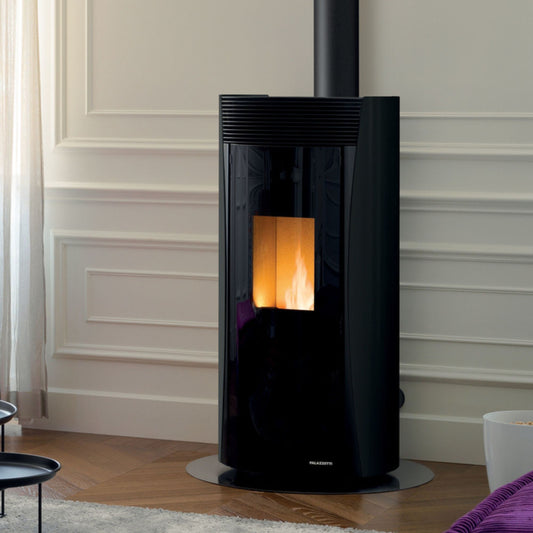 STUFA A PELLET ECOFIRE VIVIENNE 9 US Aria Cannalizzabile 9kW A+ PALAZZETTI Complete Burning System, ventilazione modulabile, pannello digitale touch e aria canalizzabile