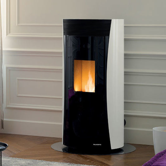STUFA A PELLET ECOFIRE VIVIENNE 9 Aria Cannalizzabile 9kW A+ PALAZZETTI ermetica con braciere autopulente, Complete Burning System, ventilazione modulabile