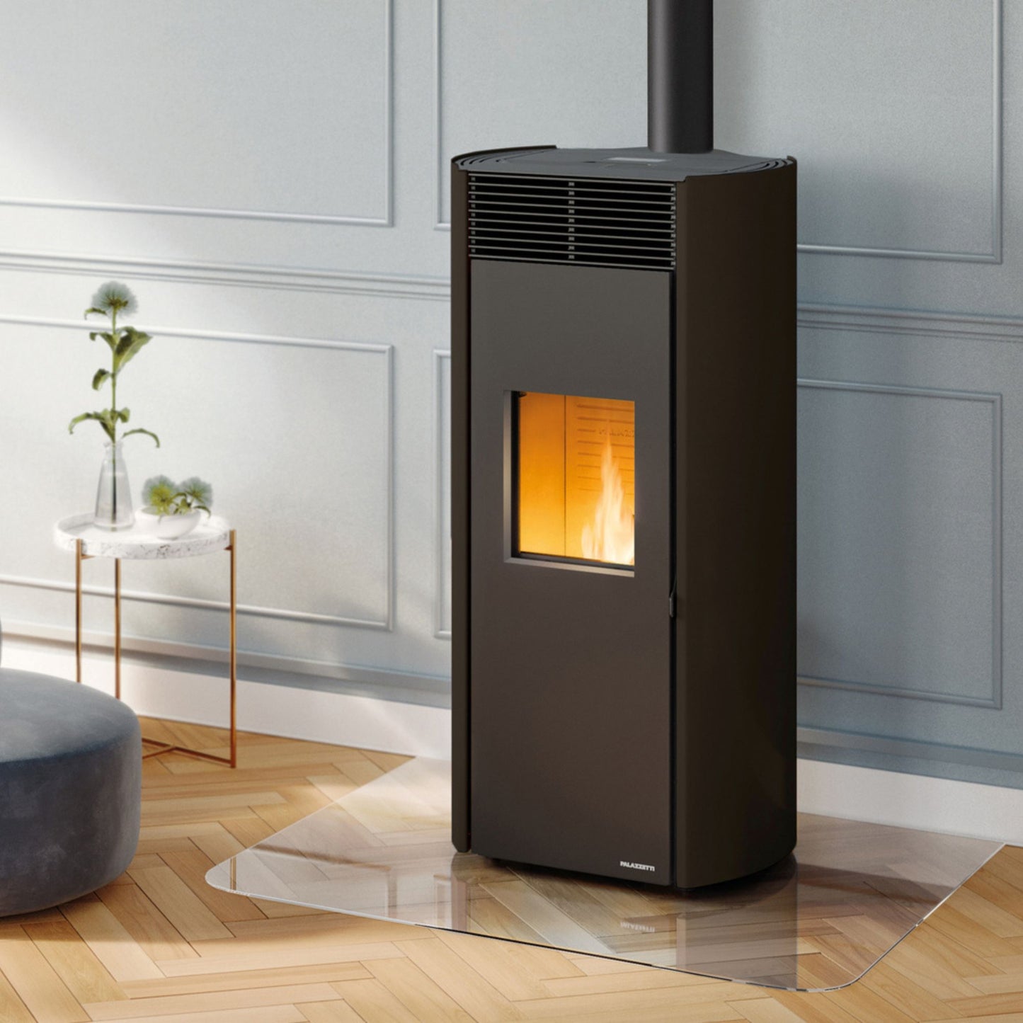 STUFA A PELLET CLELIA TC 12 US aria canalizzabile 12kW PALAZZETTI ermetica braciere t3 alta efficienza 5 stelle