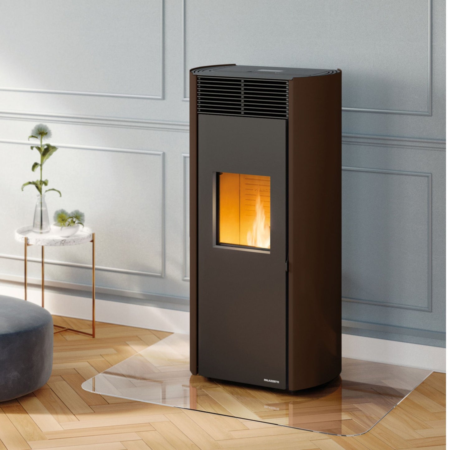 STUFA A PELLET CLELIA 13 PRO3 Aria canalizzabile 13kW PALAZZETTI tecnologia T3, tre ventilatori indipendenti, braciere ad alte prestazioni e classe energetica A+