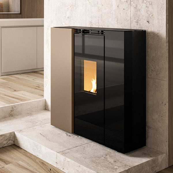 STUFA A PELLET TIFFANY IDRO 21 Acqua 21kW A++ PALAZZETTI vetro autopulente e sistema idraulico integrato per riscaldamento ad acqua