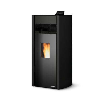 STUFA A PELLET Ecofire BIANCA LUX 12 Pro 3 Aria canalizzabile 12kW PALAZZETTI  con ventilazione indipendente, rivestimento in acciaio e tecnologia Zero Speed Fan