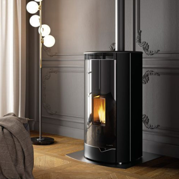 STUFA A PELLET ECOFIRE MARIANNE 9 Pro2 Aria Ventilata 9kW A+ PALAZZETTI ermetica coassiale in pietra ollare con ventilazione indipendente