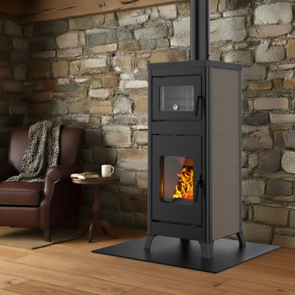 STUFA A LEGNA DOROTEA CON FORNO INTEGRATO Aria irraggiamento 10kW A+ PALAZZETTI per riscaldamento domestico e cottura a legna in ambienti residenziali