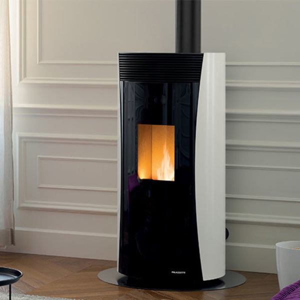 STUFA A PELLET ECOFIRE VIVIENNE 12 US Aria Cannalizzabile 12kW A+ PALAZZETTI Complete Burning System, ventilazione modulabile, pannello digitale touch e aria canalizzabile