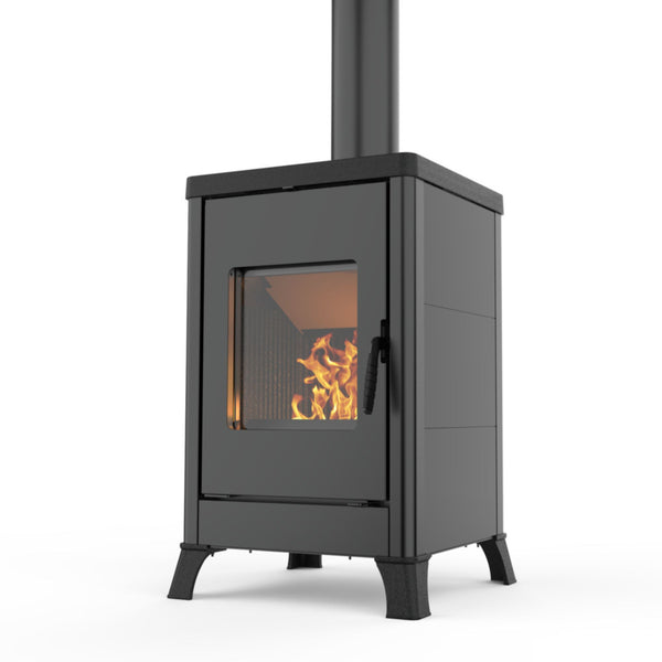 STUFA A LEGNA DOROTEA METALLO Aria irraggiamento 10kW A+ PALAZZETTI con design tradizionale, top e piedi in ghisa e riscaldamento domestico per ambienti residenziali