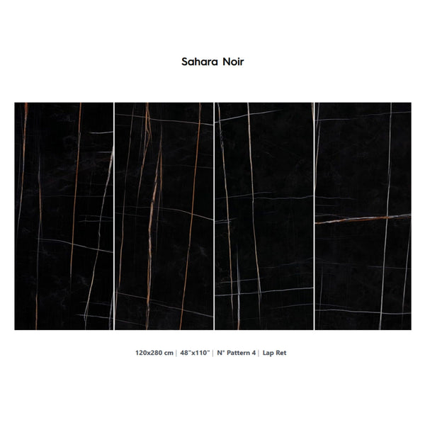 # SAHARA NOIR - LA FABBRICA AVA marmo dal nero intenso dalle venature ben definite