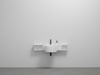 # LAVABO SOSPESO SELLA in ceramica con mobile - CIELO lavandino per arredo bagno elegante