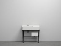 # LAVABO CON CON MOBILE e CASSETTO SIWA in ceramica - CIELO lavandino per bagno dalle geometrie nette e linee pulite