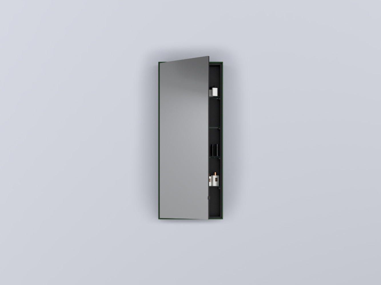 # SPECCHIO CONTENITORE RETTANGOLARE SIMPLE TALL BOX ARCADIA - CIELO ambiente bagno