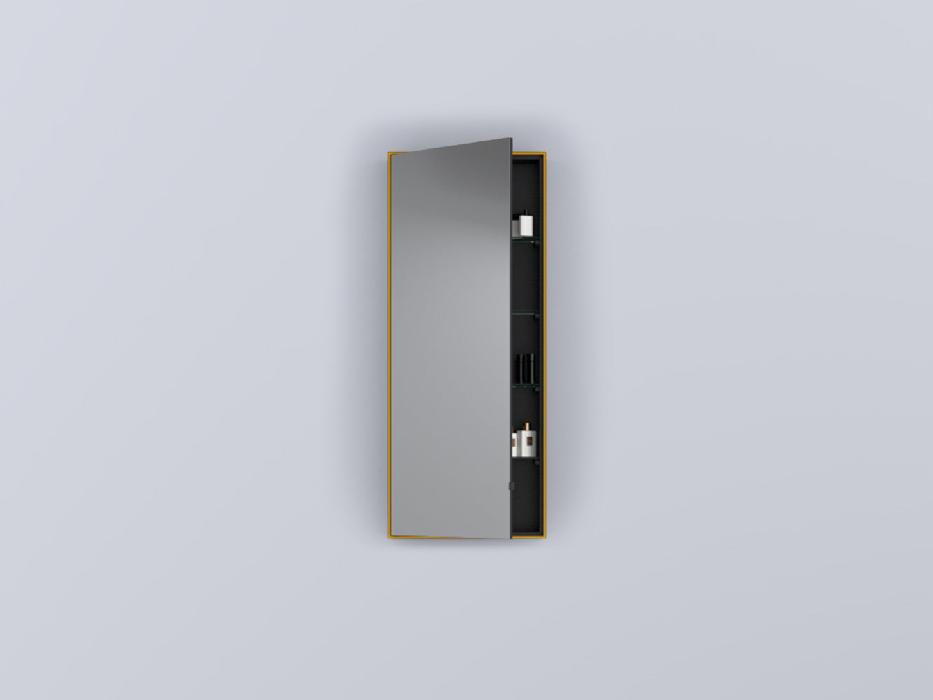 # SPECCHIO CONTENITORE RETTANGOLARE SIMPLE TALL BOX ARCADIA - CIELO ambiente bagno