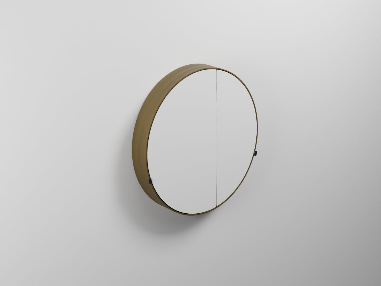 # SPECCHIO CONTENITORE TONDO con BOX ROUND Ø75 - CIELO elemento di design per bagno
